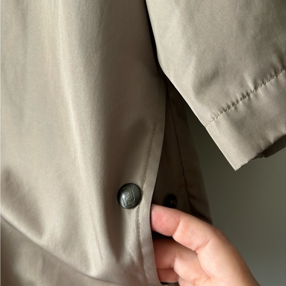 Footjoy short sleeve men's Golf wind barker color cream size‎ L - Picture 2 of 5